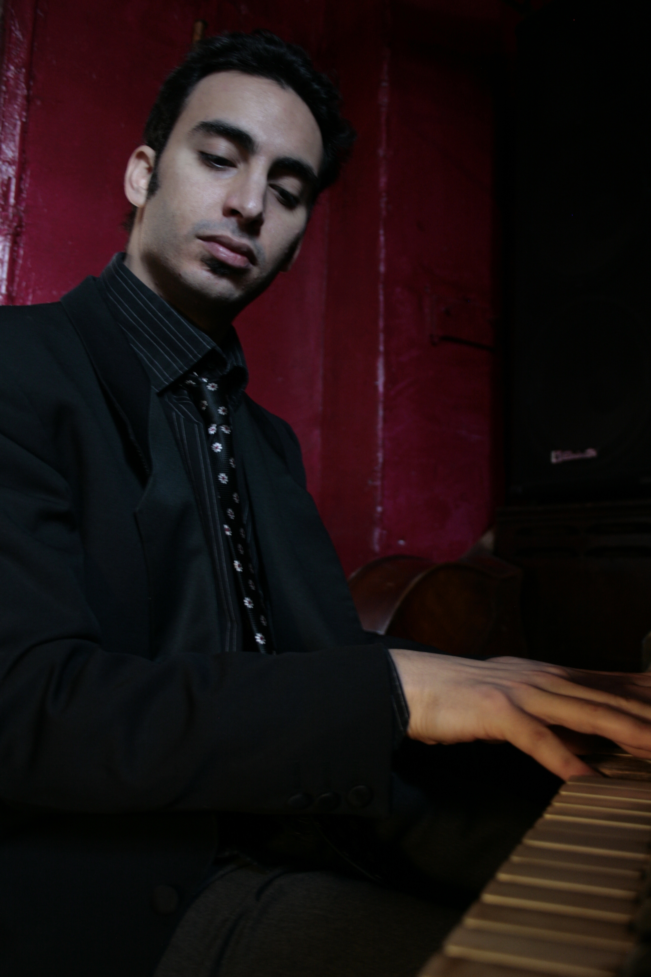 Billy White at the piano
